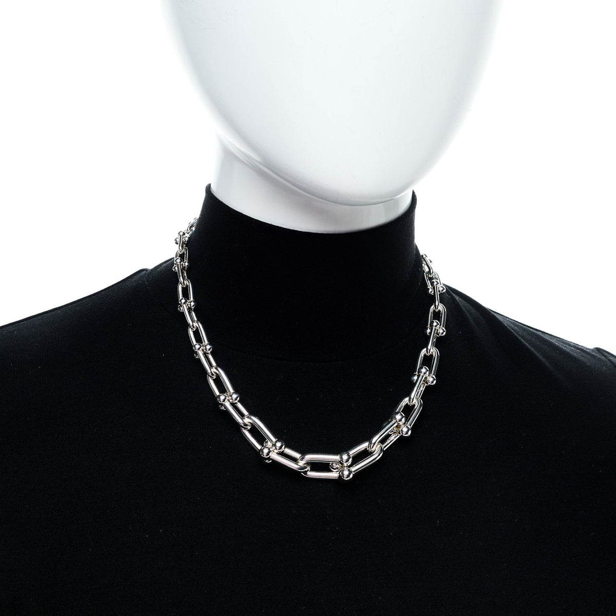 Sterling Silver HardWear Graduated Link Necklace