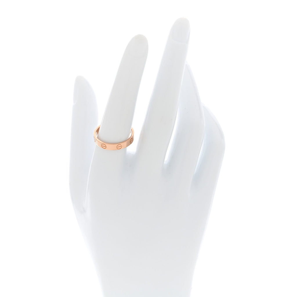 18K Pink Gold 3.5mm LOVE Wedding Band Ring 56 7.75