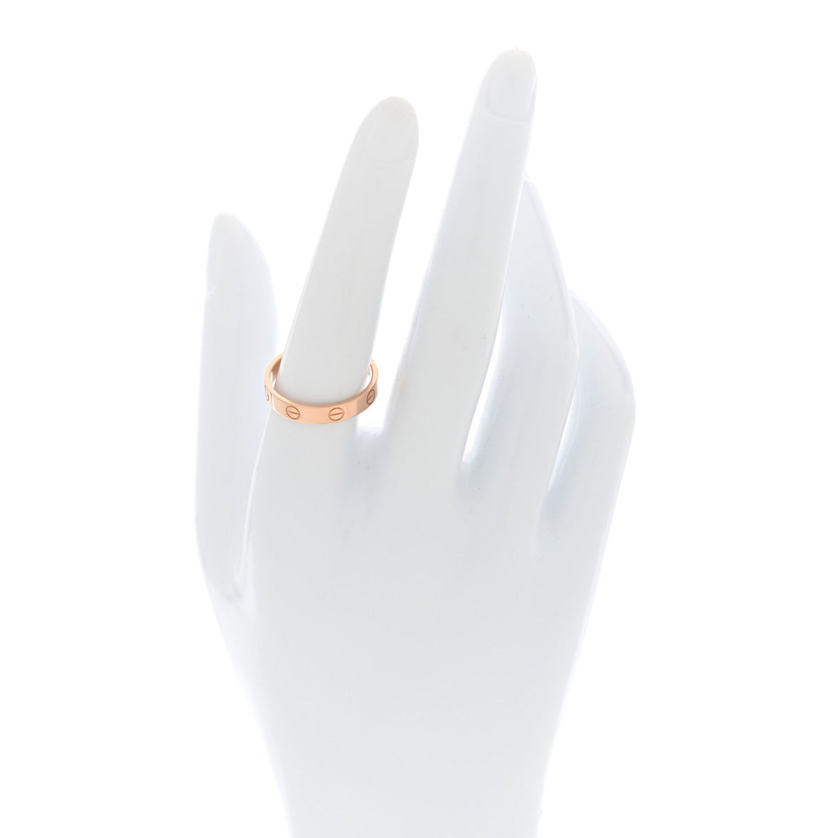 18K Pink Gold 3.5mm LOVE Wedding Band Ring 56 7.75