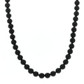 Sterling Silver Black Onyx Bead Toggle Necklace
