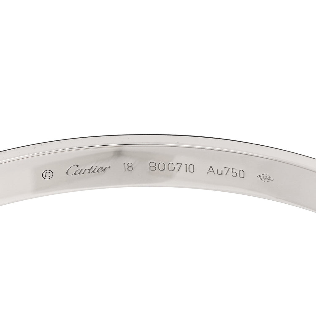 18K White Gold LOVE Bracelet 18