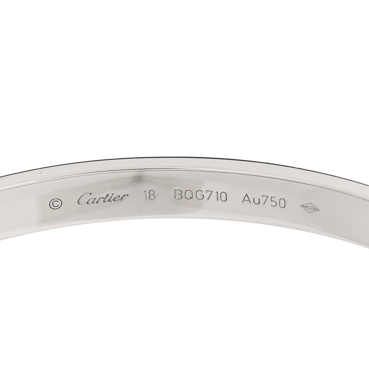 18K White Gold LOVE Bracelet 18