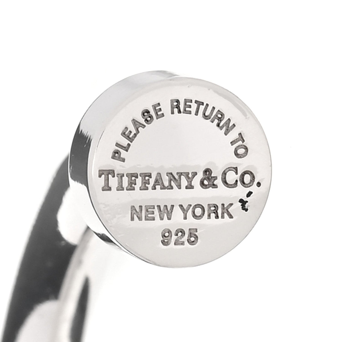 Sterling Silver Return to Tiffany Narrow Circle Edge Cuff Bracelet