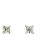 Sterling Silver Diamond Prasiolite 6mm Chatelaine Earrings