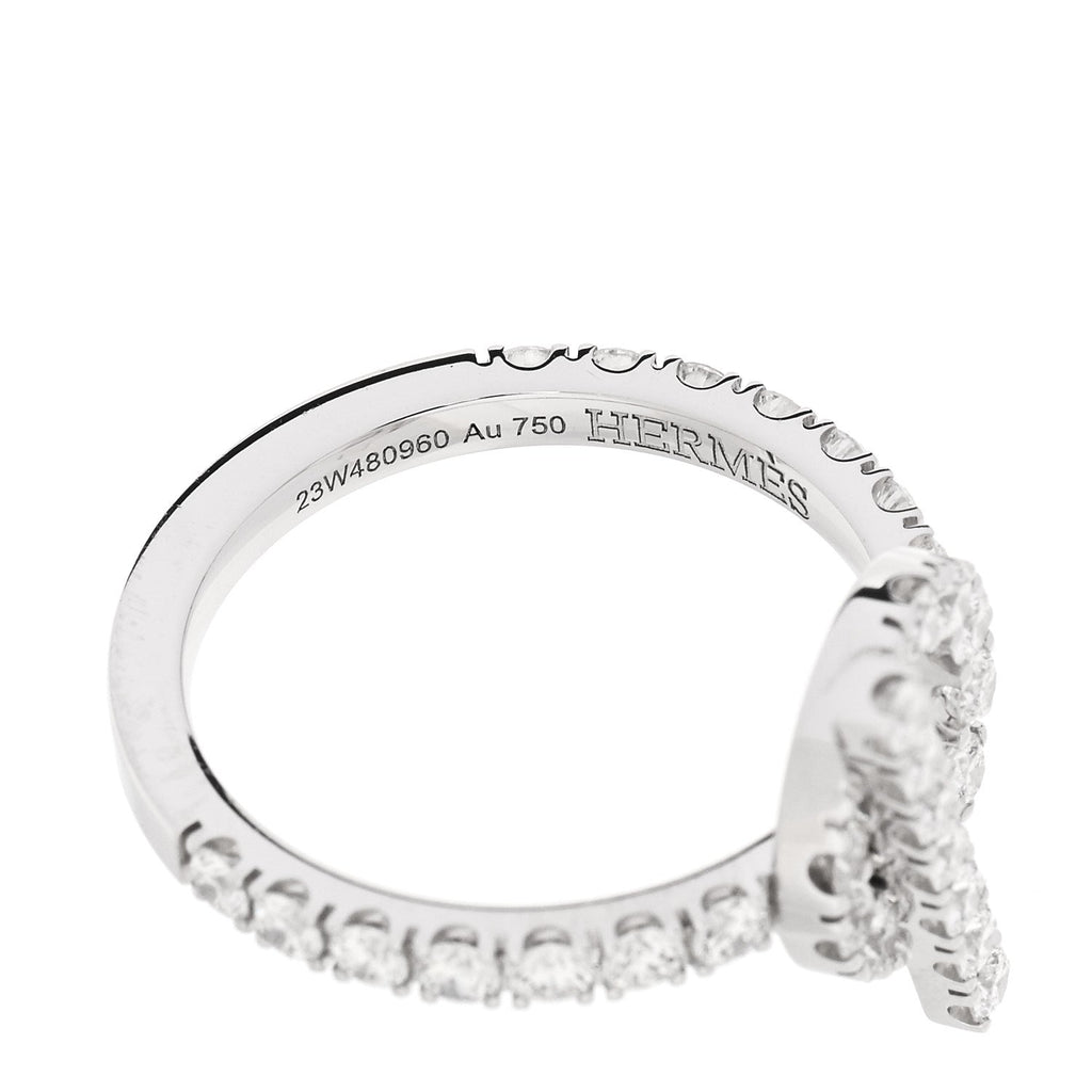 18K White Gold Diamond Finesse Ring 51 5.75