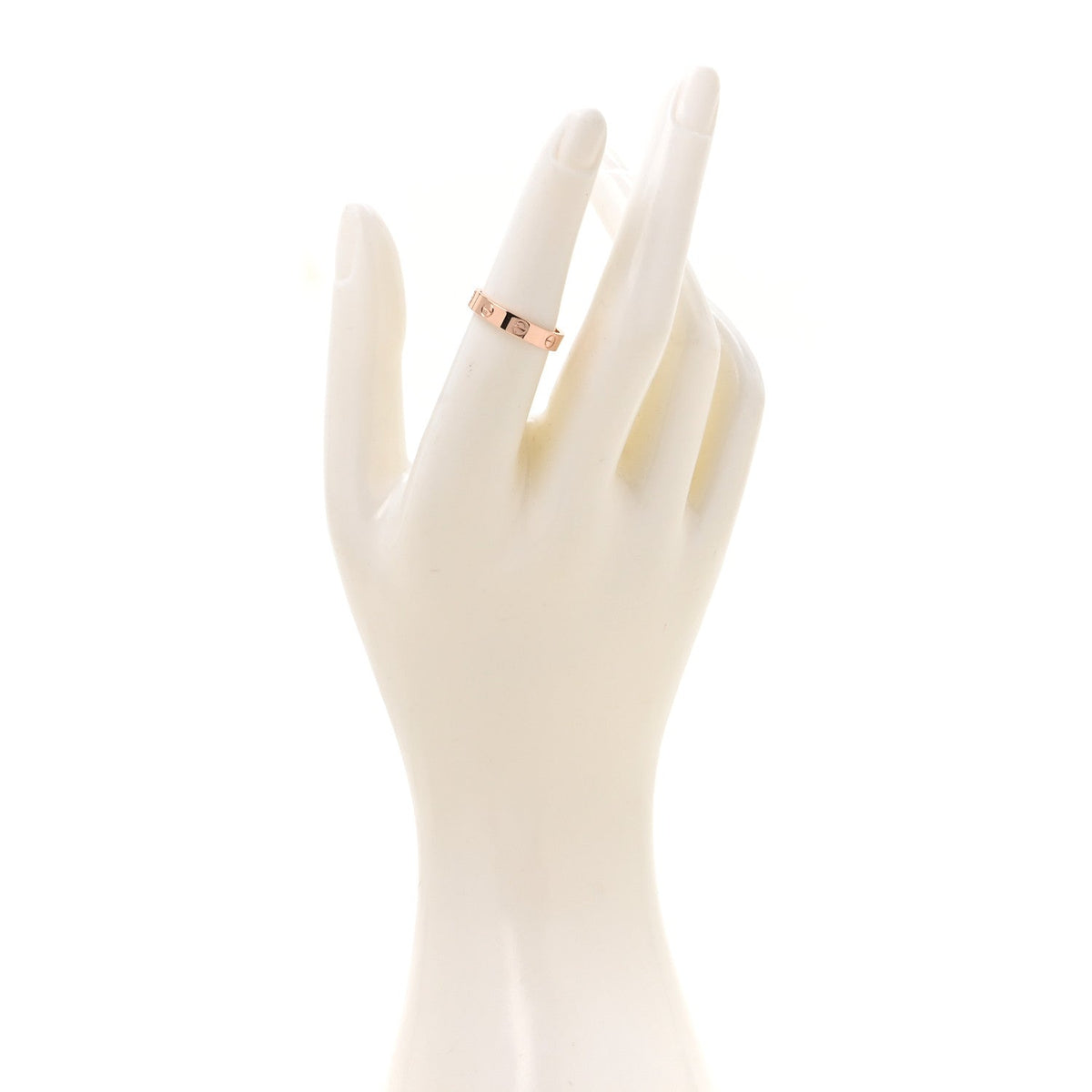 18K Pink Gold 3.5mm LOVE Wedding Band Ring 53 6.5