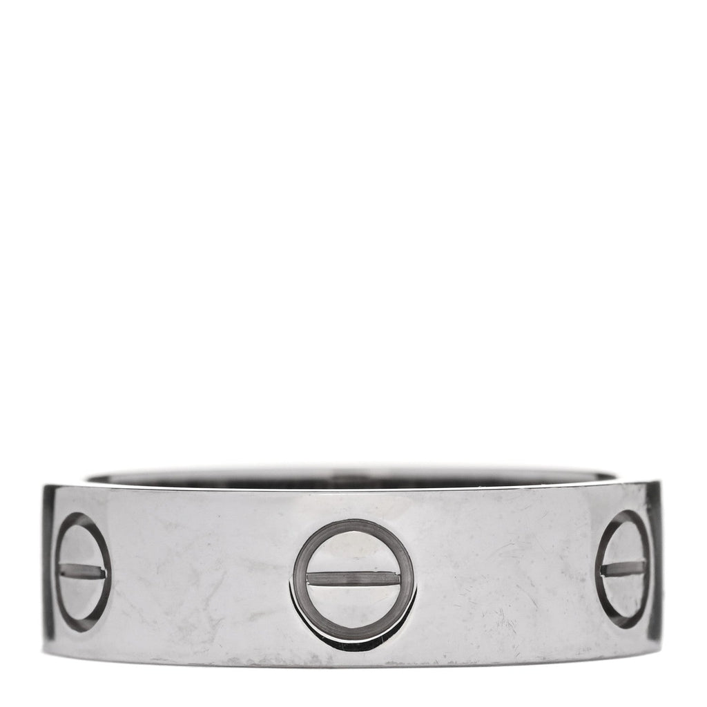 18K White Gold 5.5mm LOVE Ring 59 8.75
