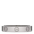 18K White Gold 3.5mm LOVE Wedding Band Ring 55 7.25
