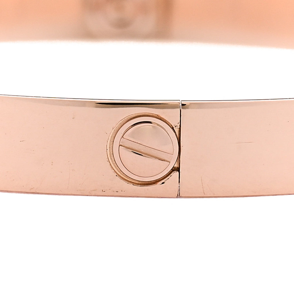 18K Pink Gold 4 Diamond LOVE Bracelet 18