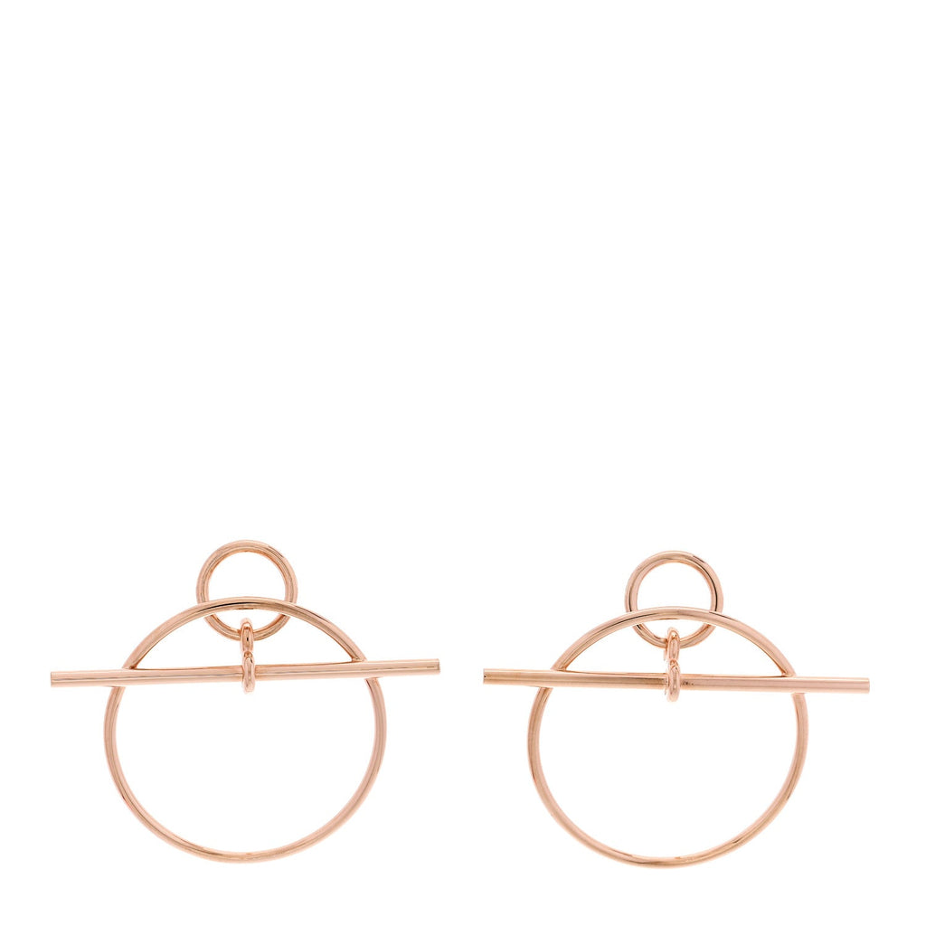 18K Rose Gold PM Loop Earrings
