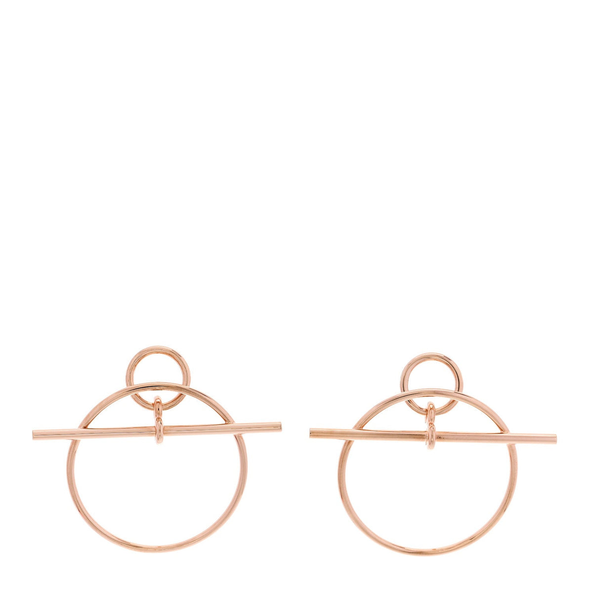 18K Rose Gold PM Loop Earrings