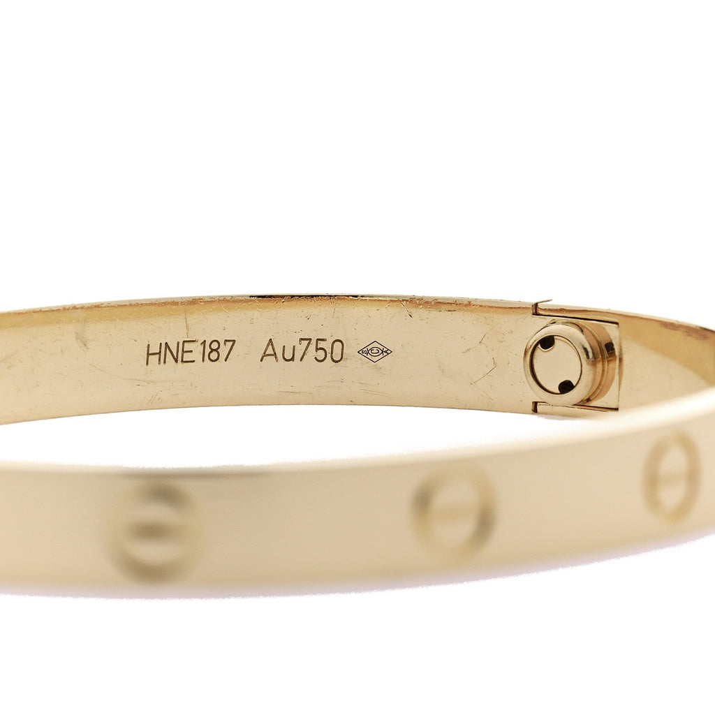 18K Yellow Gold LOVE Bracelet 17