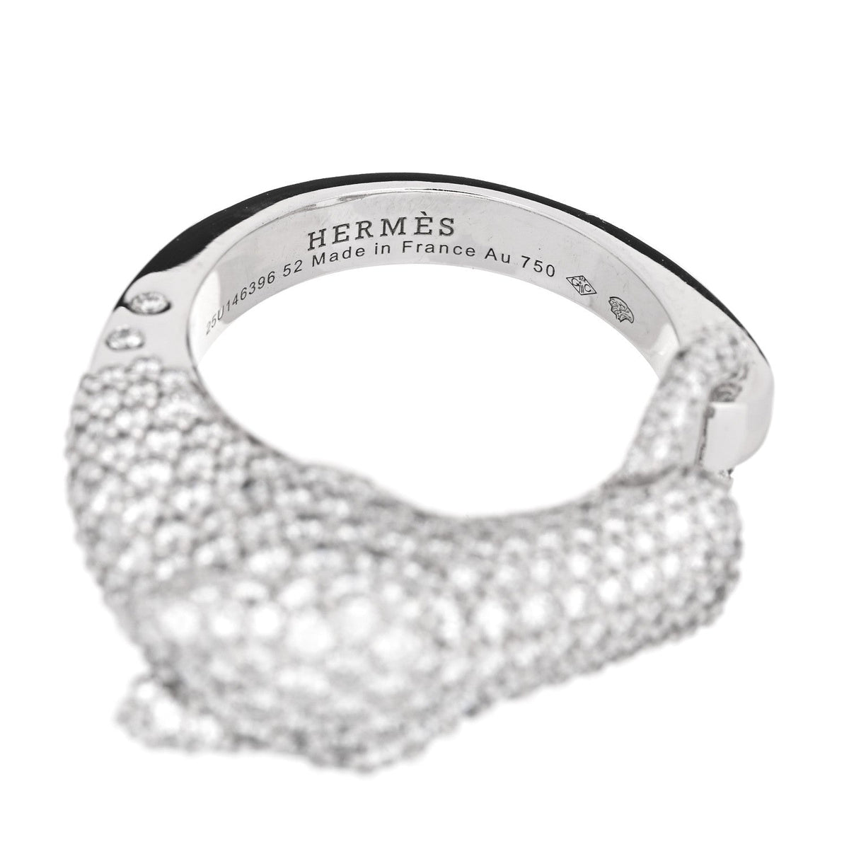 18K White Gold Diamond Galop Ring 52 6