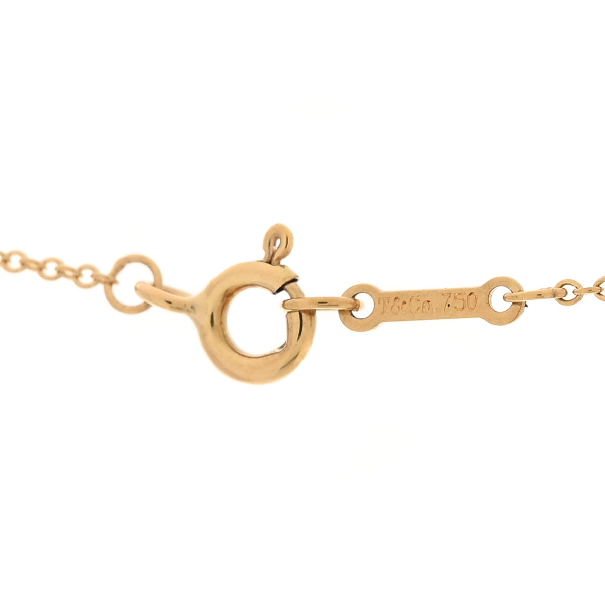 18K Yellow Gold Diamond Paloma Picasso Love & Kisses Pendant Necklace