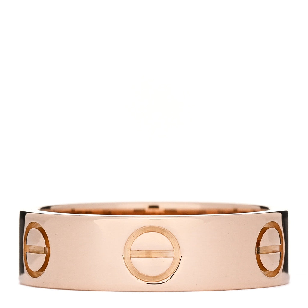 18K Pink Gold 5.5mm LOVE Ring 53 6.5