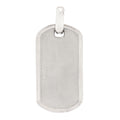 Sterling Silver 35mm Chevron Tag Pendant