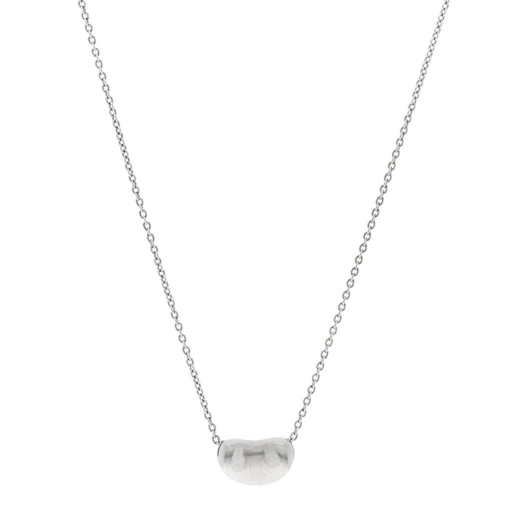 Sterling Silver 11mm Elsa Peretti Bean Pendant Necklace