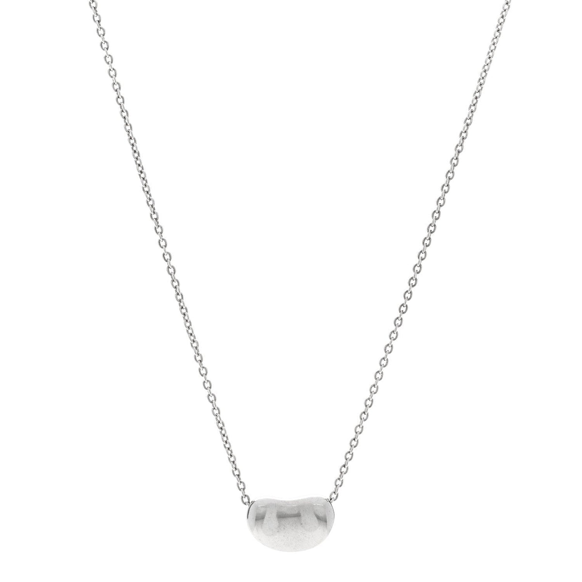 Sterling Silver 11mm Elsa Peretti Bean Pendant Necklace