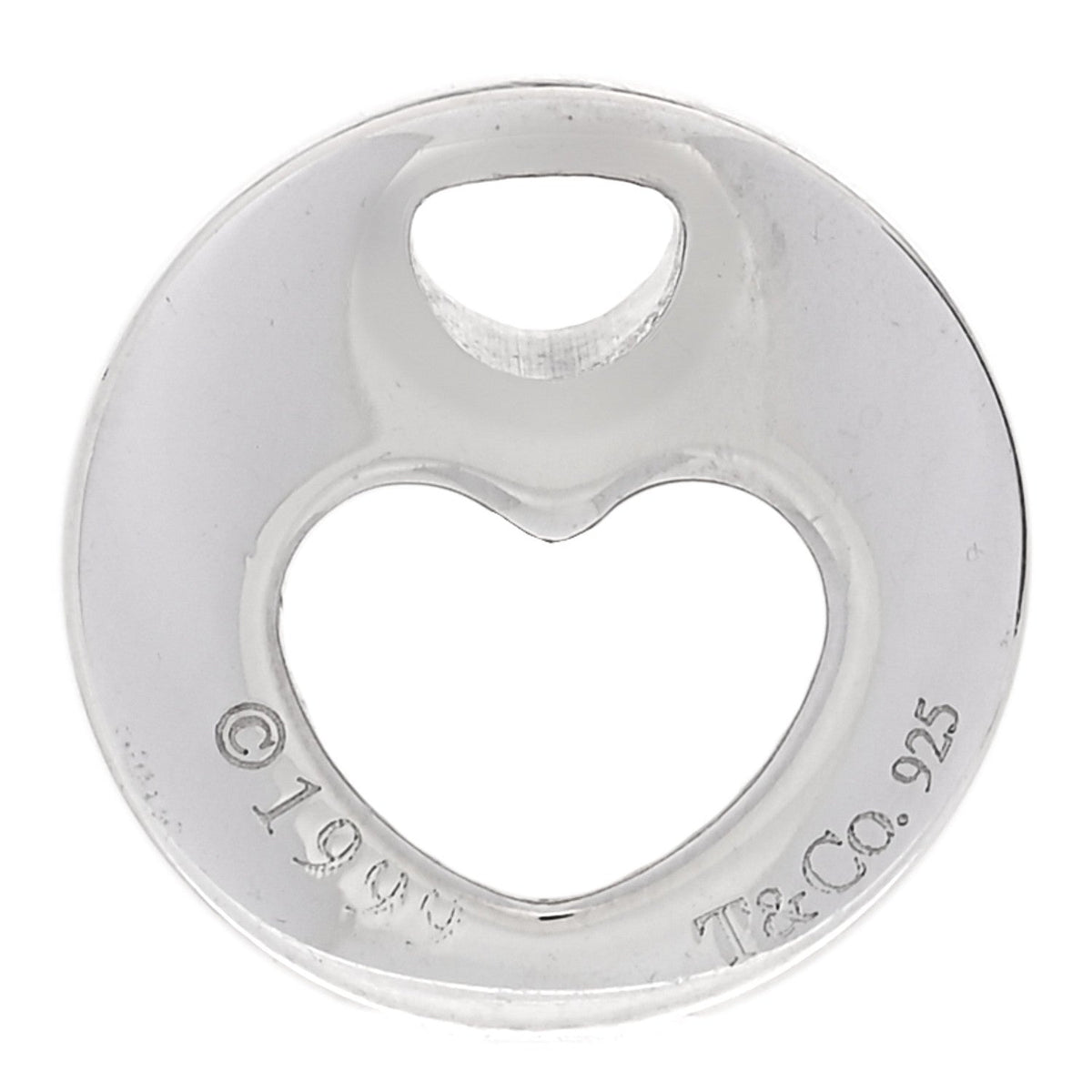 Sterling Silver Stencil Heart Pendant