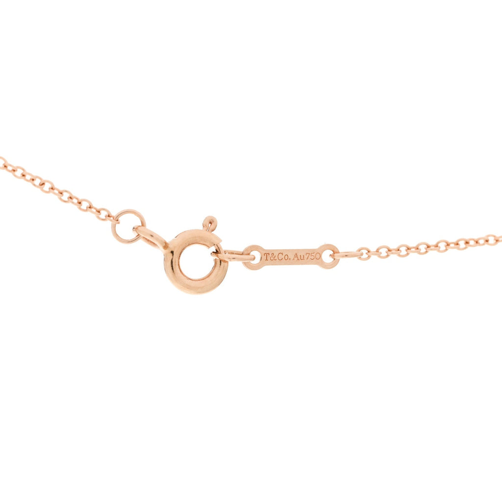 18K Rose Gold Diamond Mini Paloma's Graffiti Love Pendant Necklace