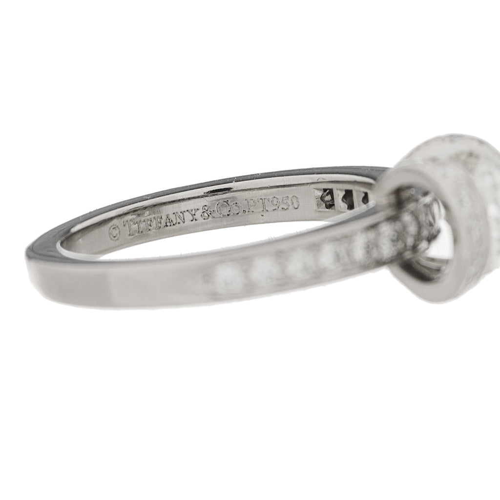 Platinum Diamond .52 Ribbon Engagement Ring 47 4
