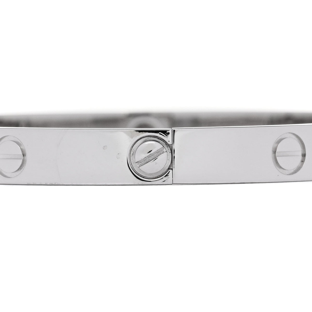 18K White Gold 4 Diamond Love Bracelet 18