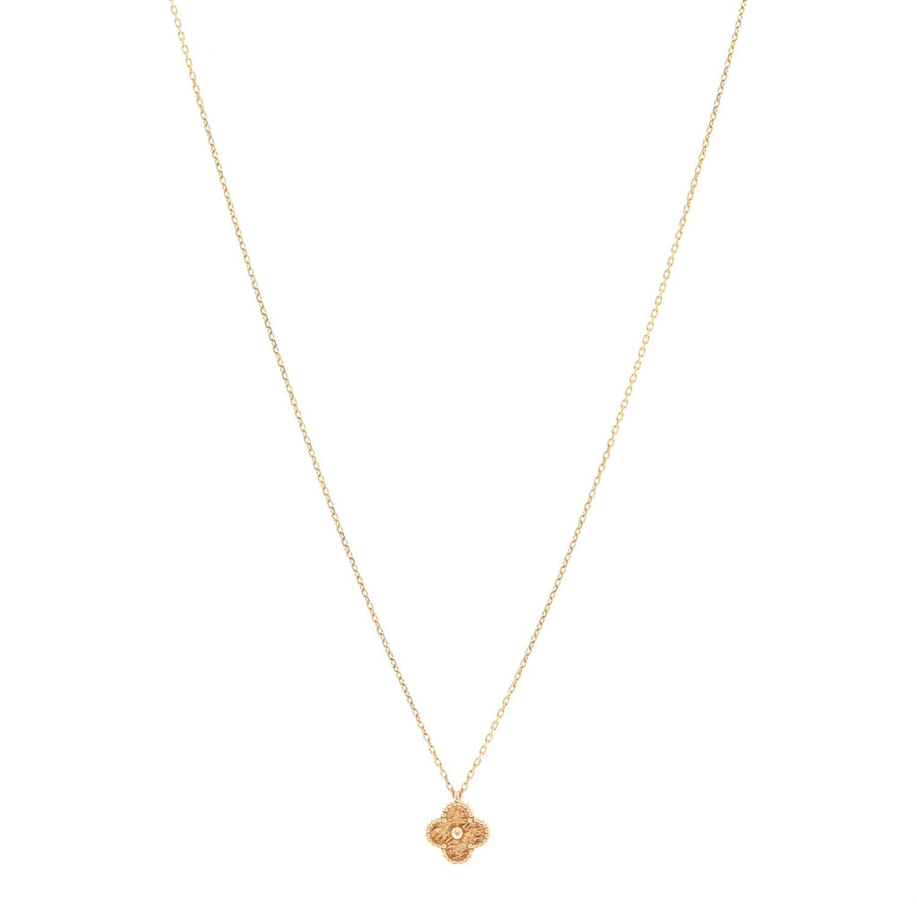 18K Rose Gold Sweet Alhambra Pendant Necklace