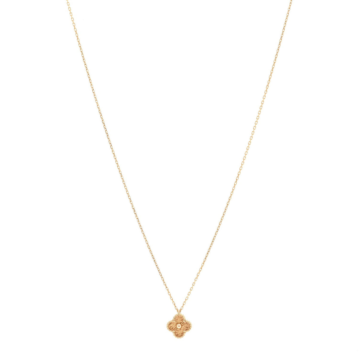 18K Rose Gold Sweet Alhambra Pendant Necklace
