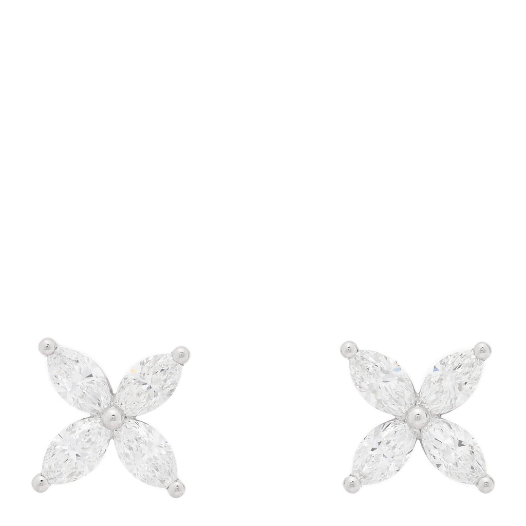 Platinum Diamond Large Victoria Earrings