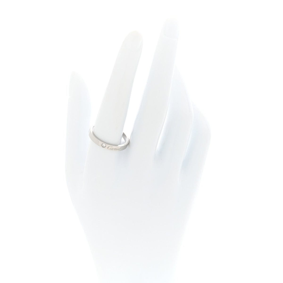 Platinum Diamond 3mm C De Cartier Wedding Band Ring 61 9.5