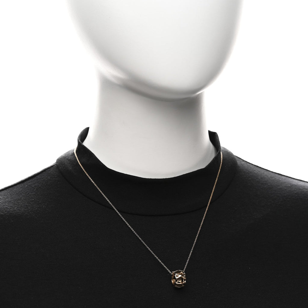 18K Rose Gold Interlocking Atlas Open Pendant Necklace