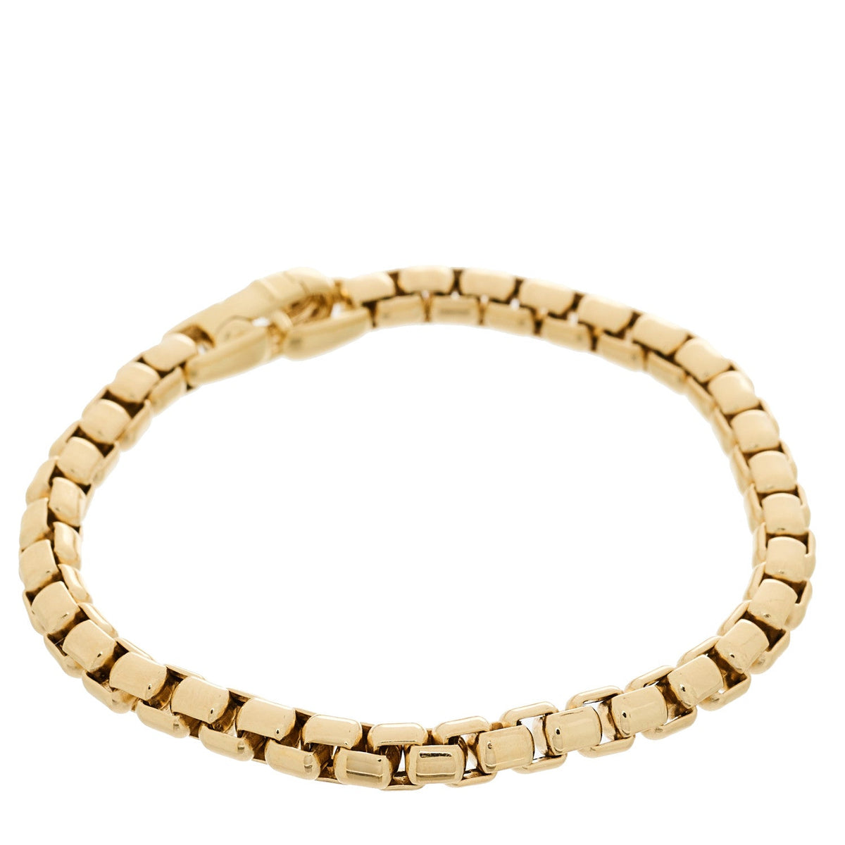 18K Yellow Gold 5mm Box Chain Bracelet