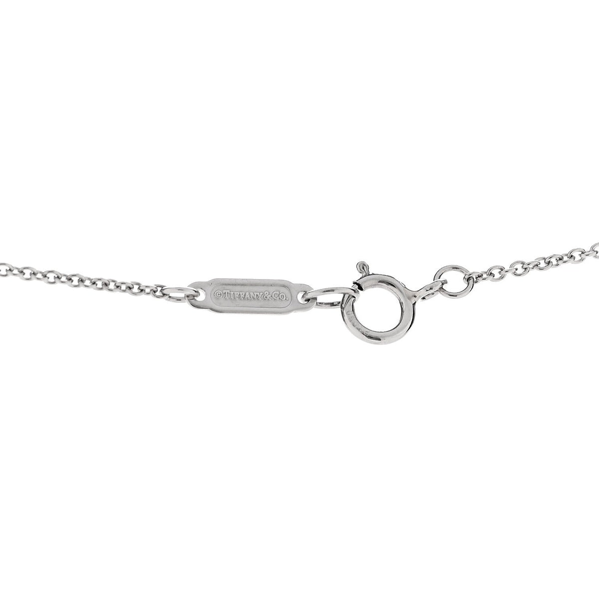 Platinum Diamond Fleur de Lis Key Bar Pendant Necklace