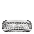 Sterling Silver Diamond 8.5mm Streamline Beveled Band Ring 56 7.75