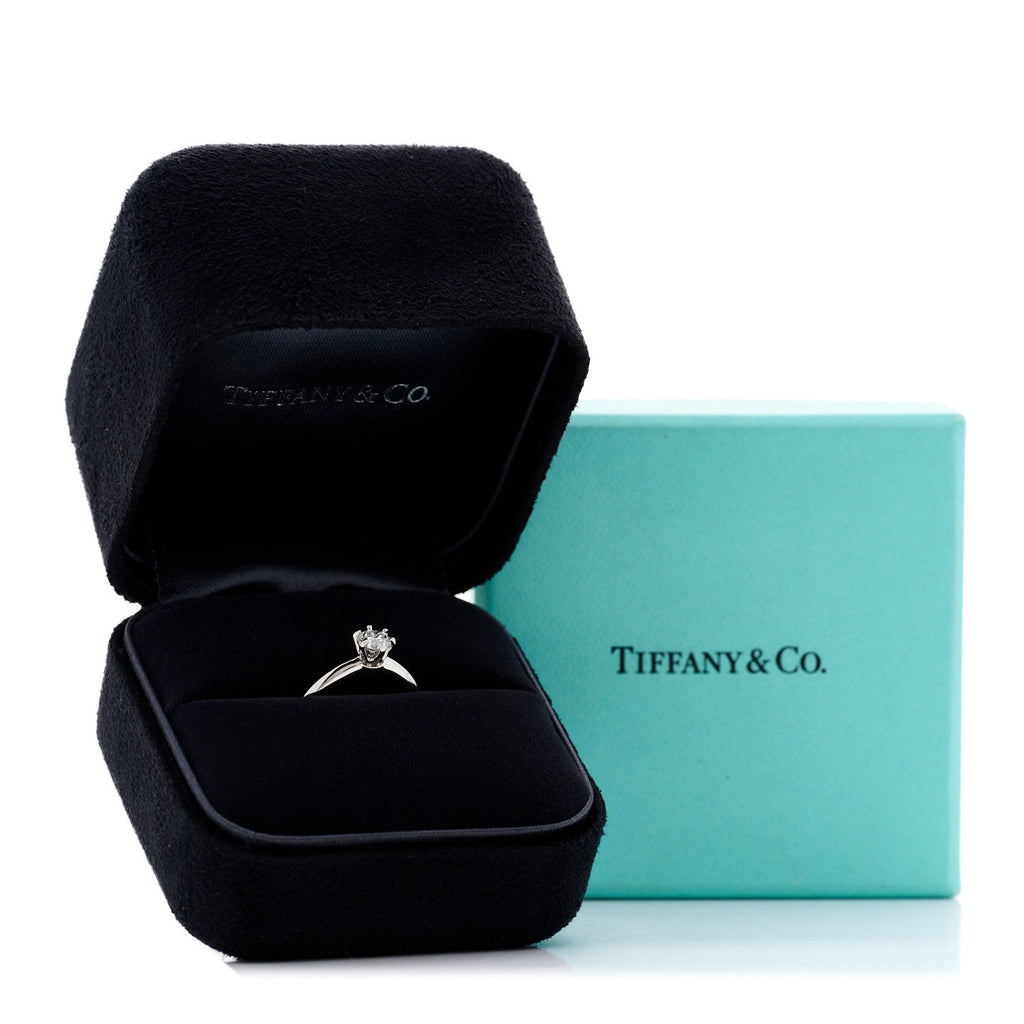 Platinum Diamond .41ct Solitaire Engagement Ring 46 3.75