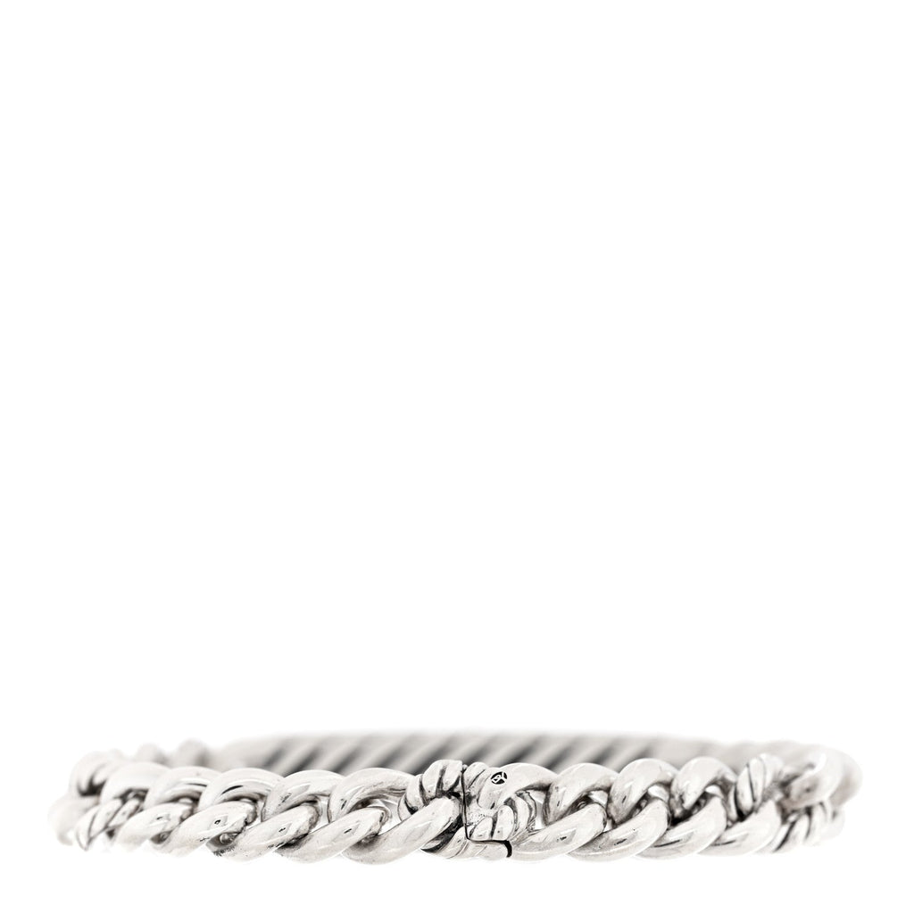 Sterling Silver Diamond Pave Single Belmont Curb Link ID Bracelet