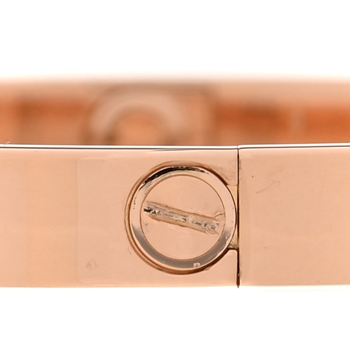 18K Pink Gold 4 Diamond LOVE Bracelet 17
