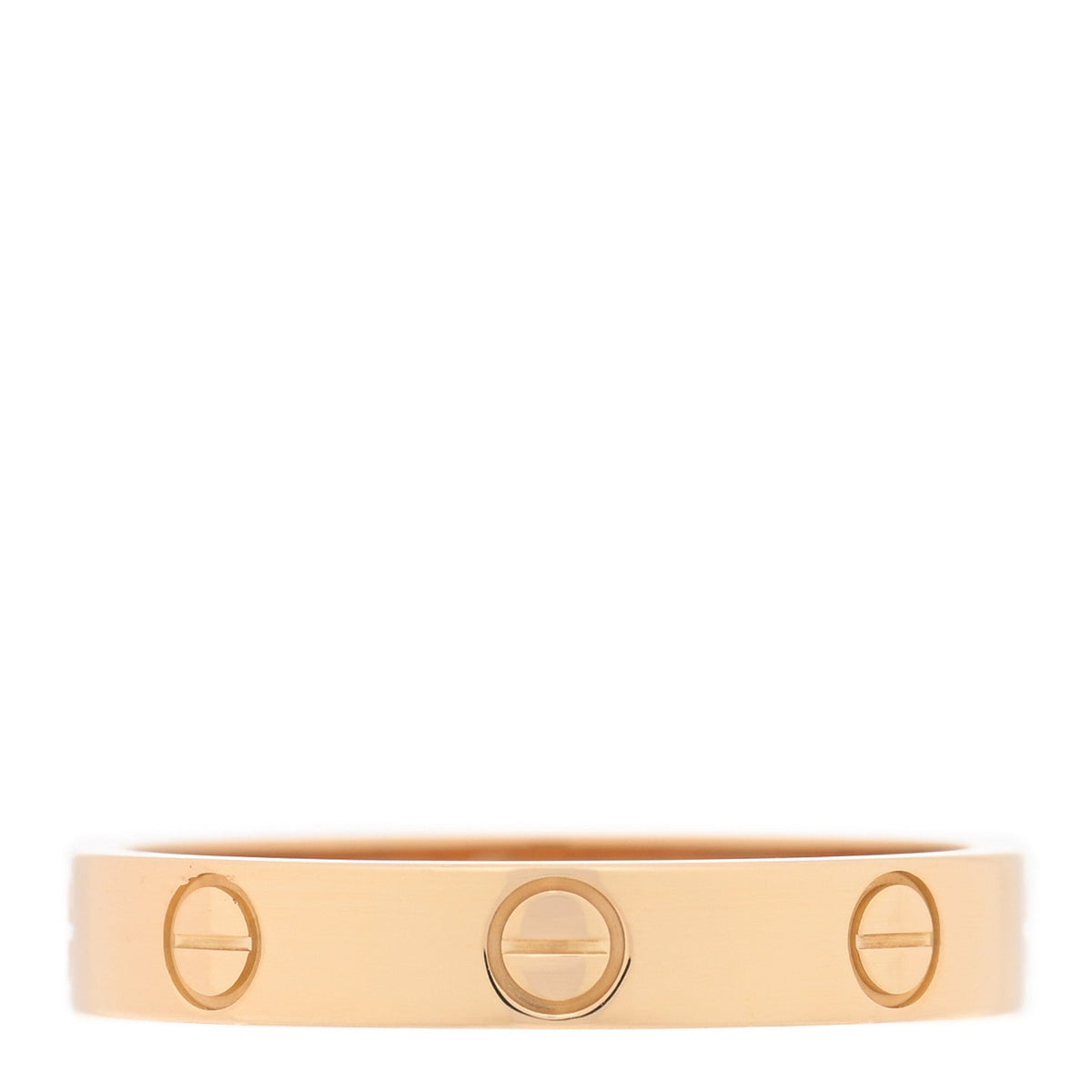 18K Yellow Gold 3.5mm LOVE Wedding Band Ring 58 8.5