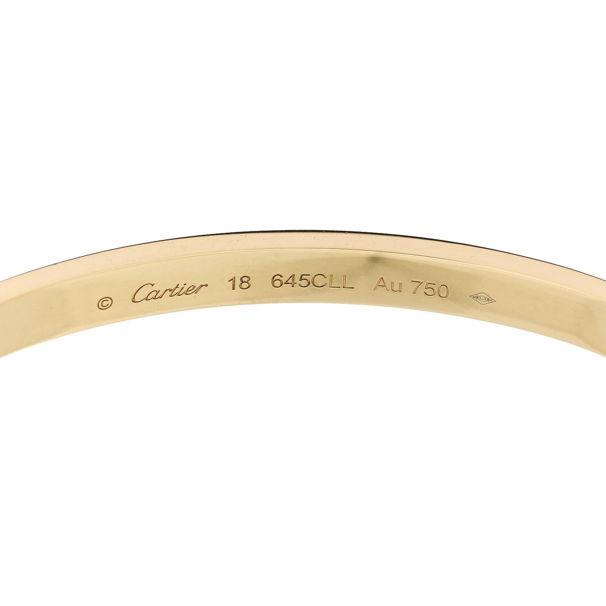 18K Yellow Gold Medium LOVE Bracelet 18