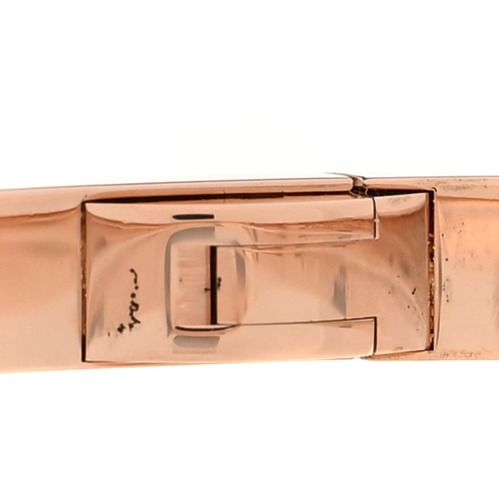 18K Pink Gold 6 Diamond Small LOVE Bracelet 17