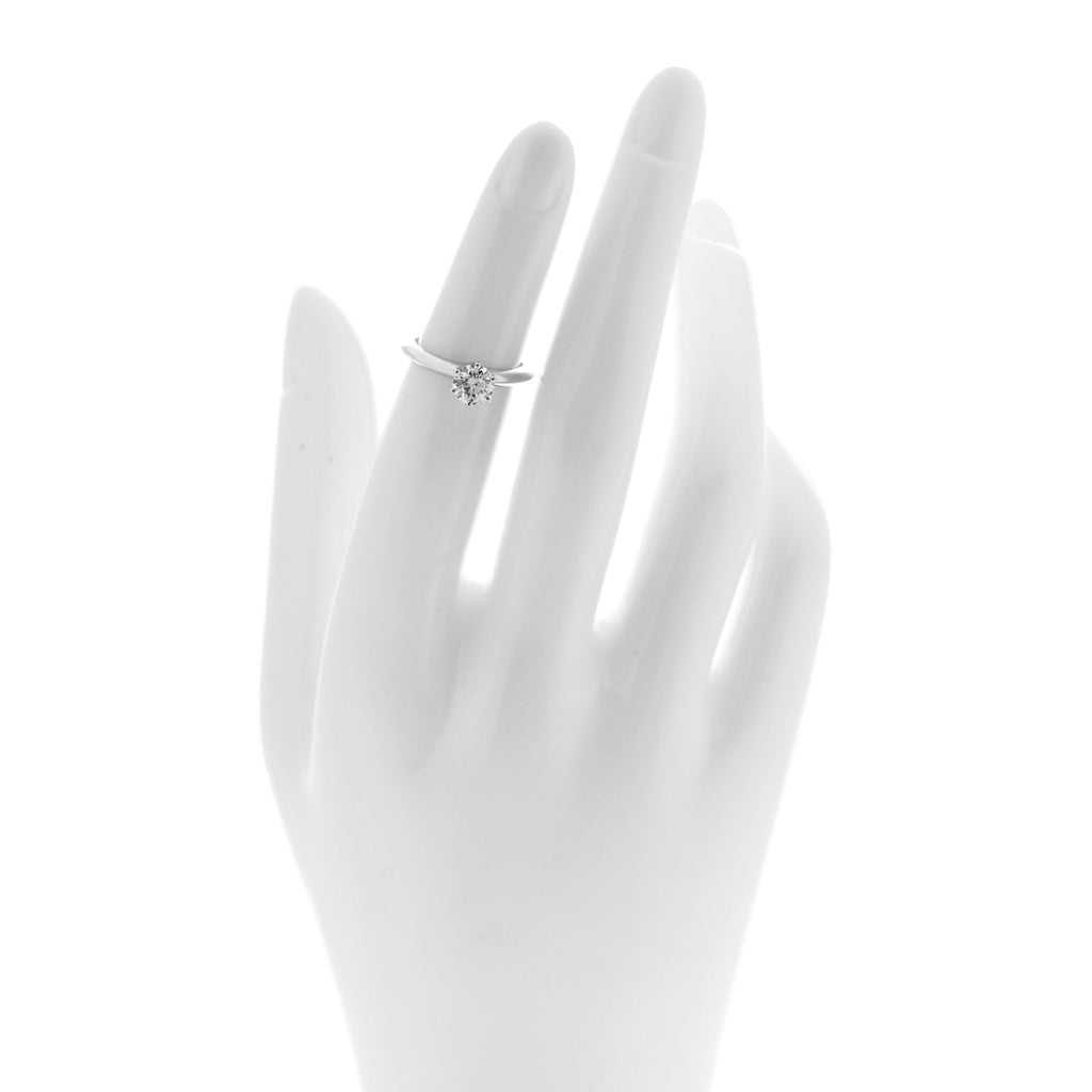 Platinum Diamond .63ct Solitaire Engagement Ring 46 3.75