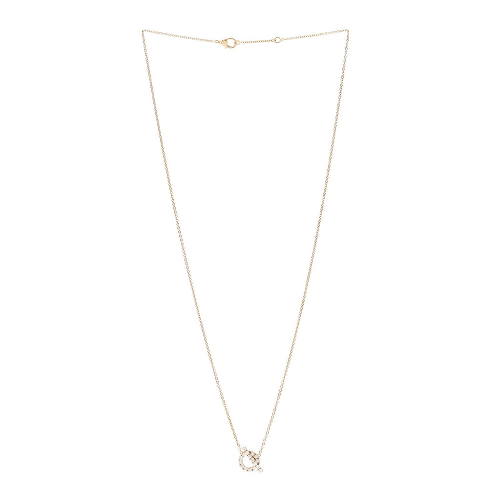 18K Rose Gold Diamond Finesse Pendant Necklace