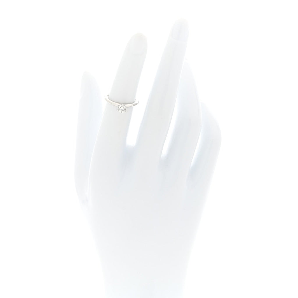 Platinum Diamond .32ct Solitaire Engagement Ring 47 4