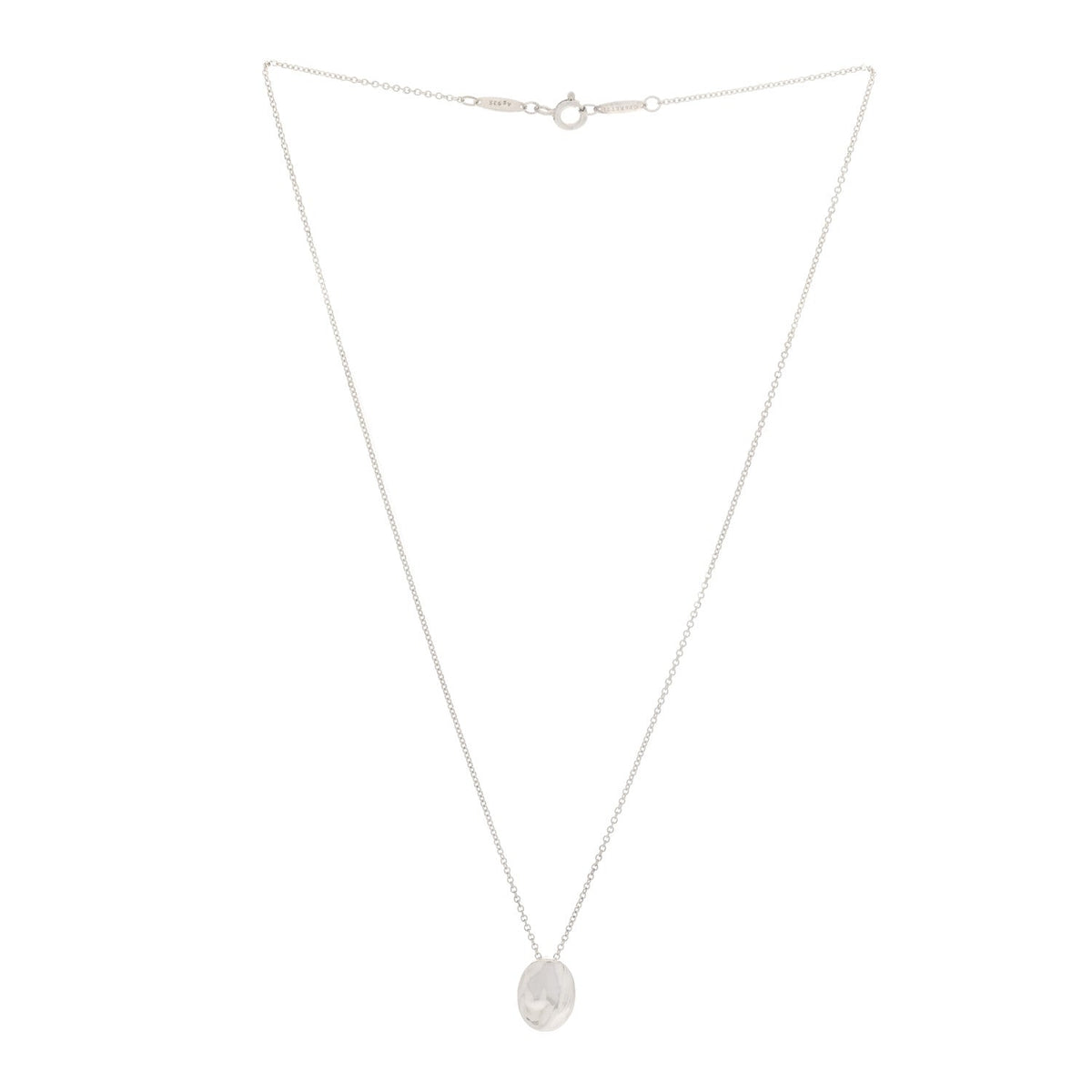 Platinum Elsa Peretti Zodiac Virgo Pendant Necklace