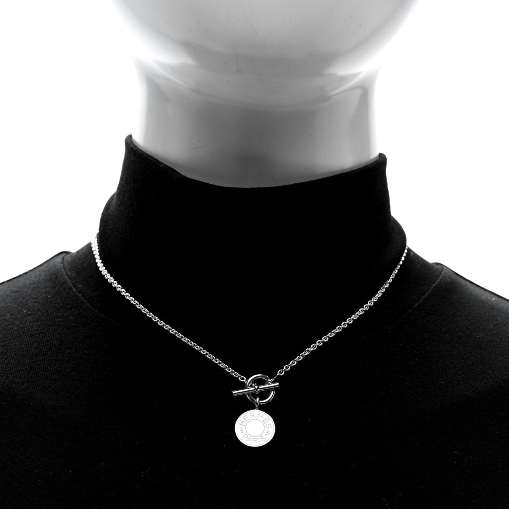 Sterling Silver Amulettes H Confettis Pendant Necklace