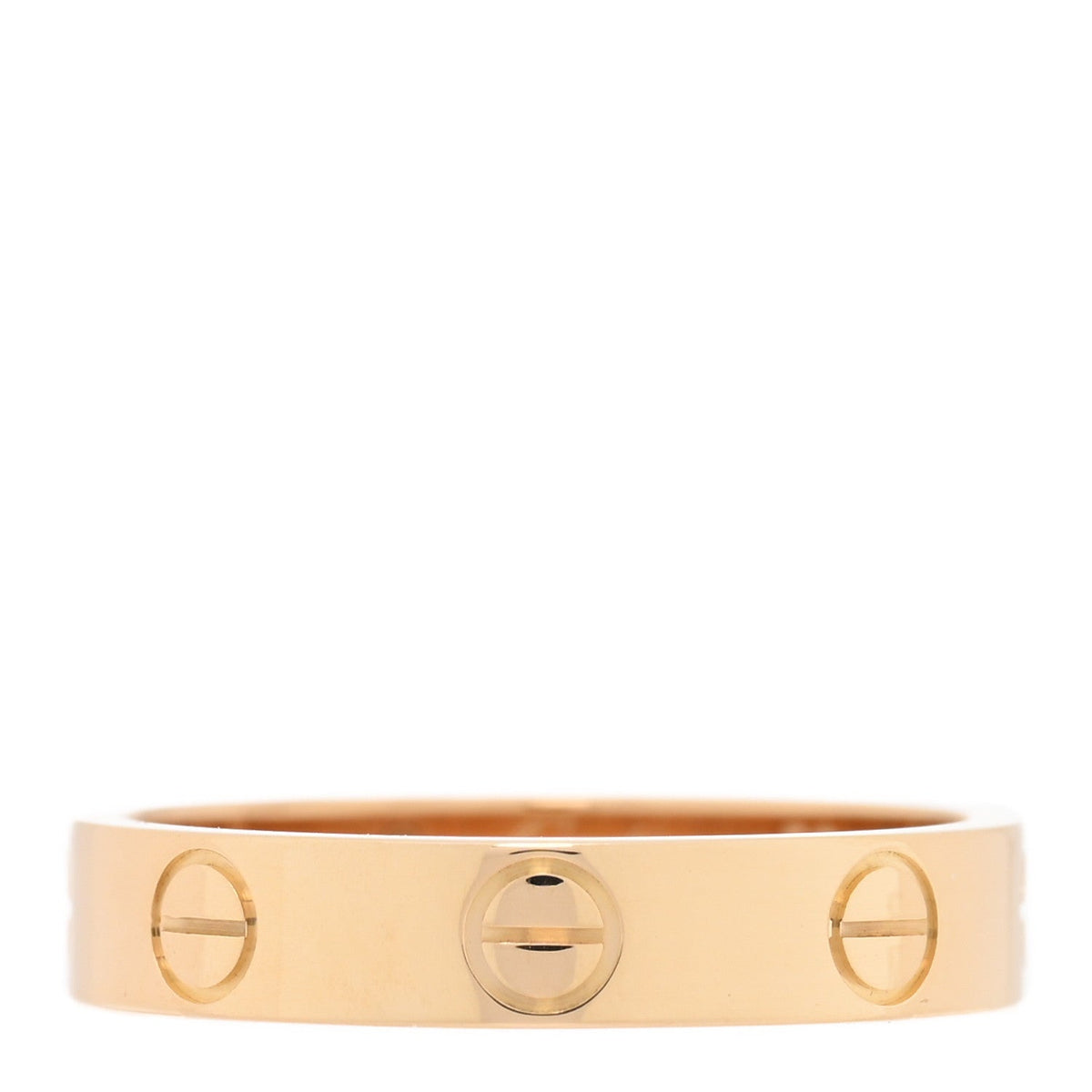 18K Yellow Gold 3.5mm LOVE Wedding Band Ring 50 5.25