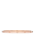 18K Pink Gold 6 Diamond Small LOVE Bracelet 19