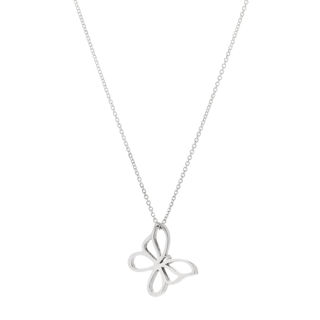 Sterling Silver Butterfly Pendant Necklace