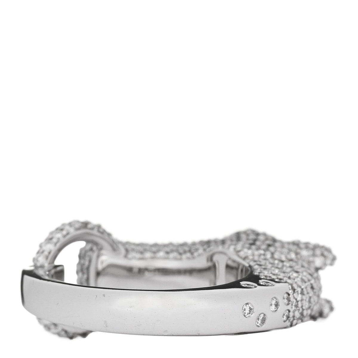 18K White Gold Diamond Galop Ring 52 6