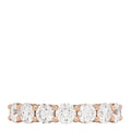 18K Rose Gold Diamond 3.5mm Forever Half Circle Band Ring 43 2.75